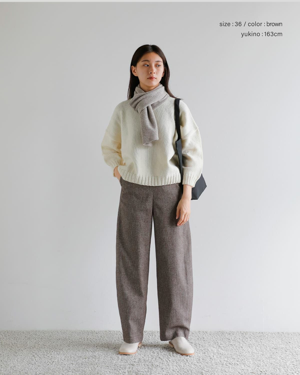 50%OFF】Hella ヘラ シルクネップ ツイード コクーン パンツ “SILK NEP