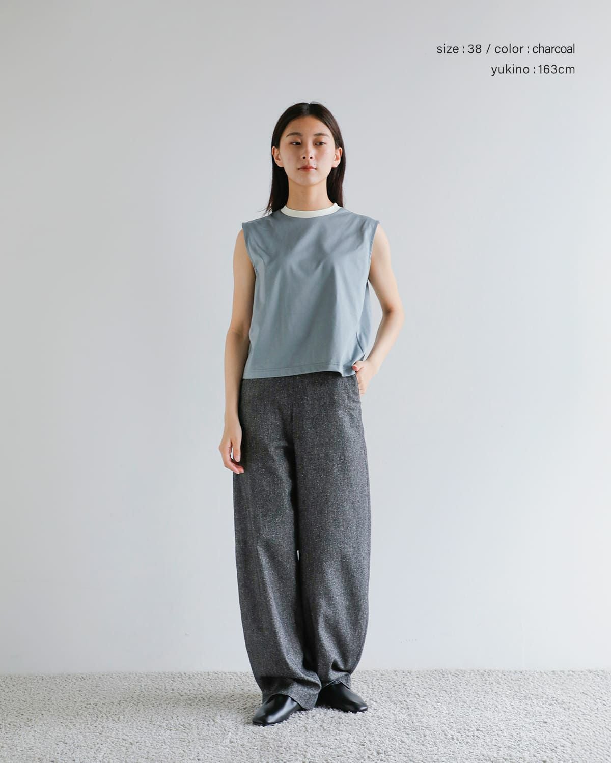 50%OFF】Hella ヘラ シルクネップ ツイード コクーン パンツ “SILK NEP