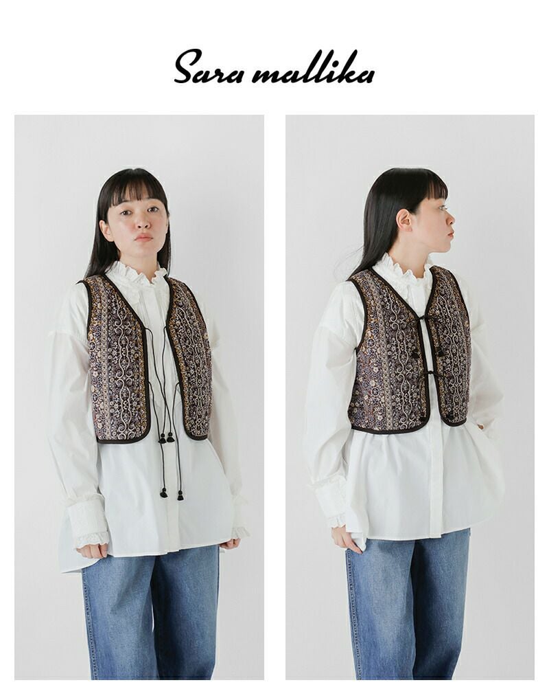 50%OFF】Sara Mallika サラマリカ コットン ジャガード フラワー