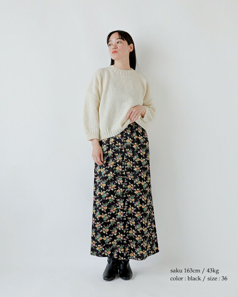 60%OFF】Shinzone シンゾーン フラワー ブーケプリント サテン