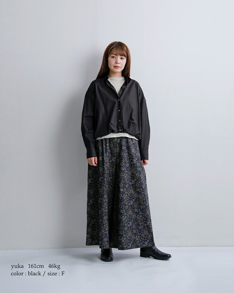 クーポン対象】ミズイロインド mizuiro ind コットン バルーン シャツ