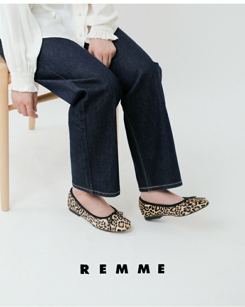 REMME レメ ハラコ フラット バレエシューズ zh-zaragoza-po-kr