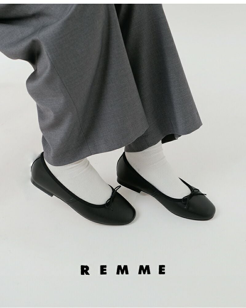 REMME レメ シープレザー フラット バレエシューズ zh-zaragoza-kr