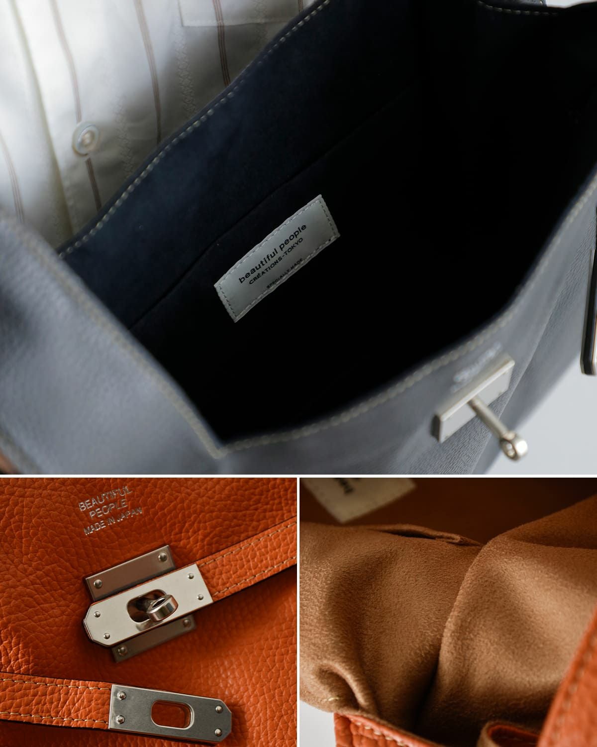 beautiful people ビューティフルピープル シュリンクレザー ラージ