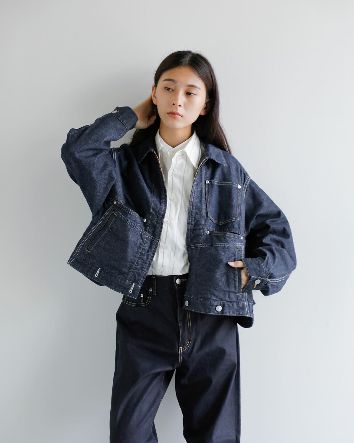 beautiful people ビューティフルピープル double-end cotton silk JQ stripe shirt ダブルエンド コットンシルク ジャカード ストライプ 半袖 シャツ ホワイト系 36【極上美品】【中古】 beautiful people（ビューティフルピープル） 【20%OFF】beautiful