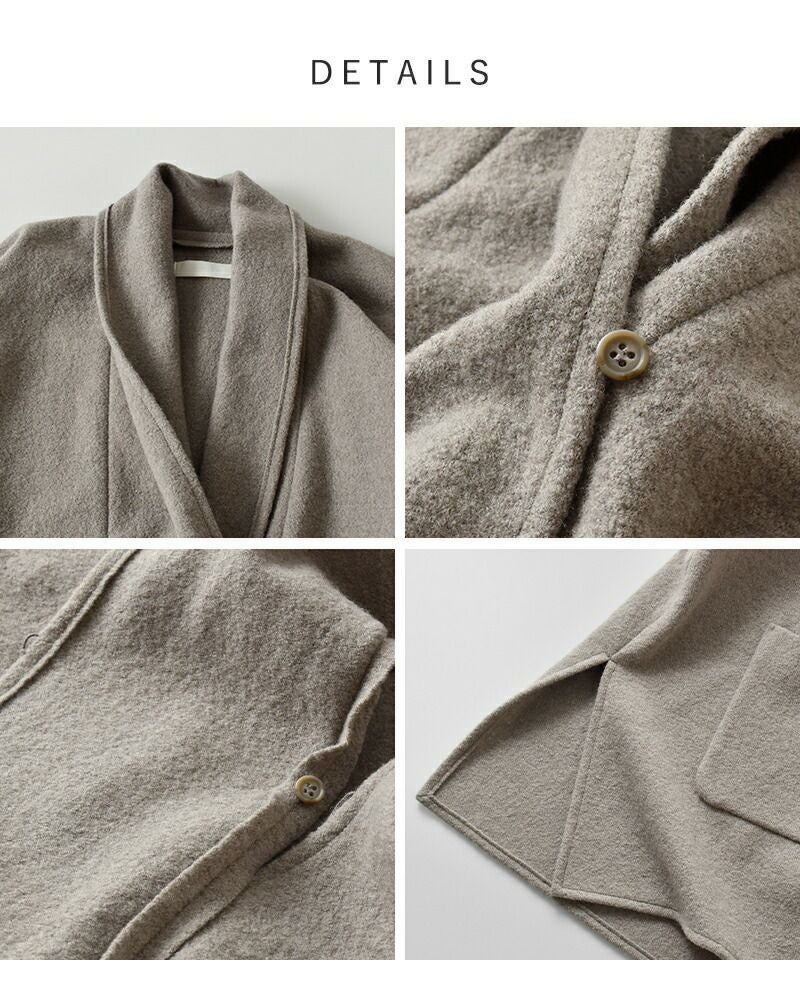 evamevaプレスウールローブコート evam eva エヴァムエヴァ ロングコート press wool raglan coat プレス