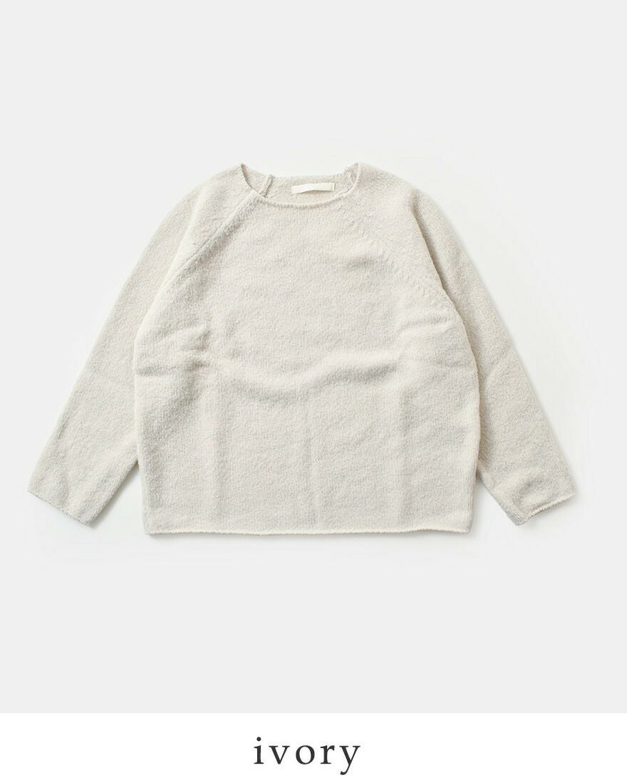 【新品未使用】evam eva ラグラン プルオーバー カットソー evam eva エヴァムエヴァ リニューウール ラグラン プルオーバー