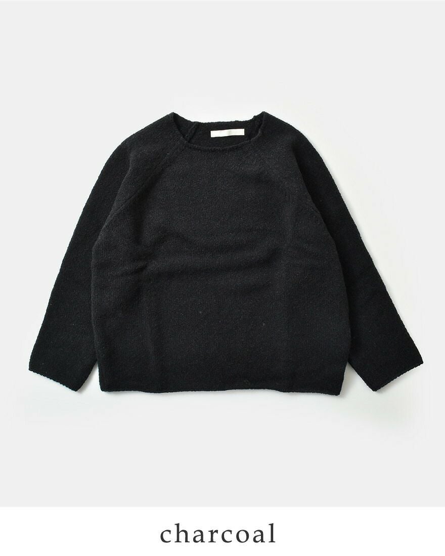 【新品未使用】evam eva ラグラン プルオーバー カットソー evam eva エヴァムエヴァ リニューウール ラグラン プルオーバー