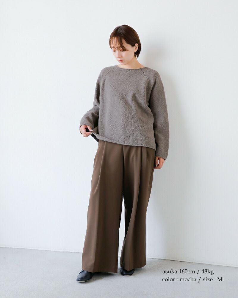 evam eva エヴァムエヴァ リニューウール ラグラン プルオーバー