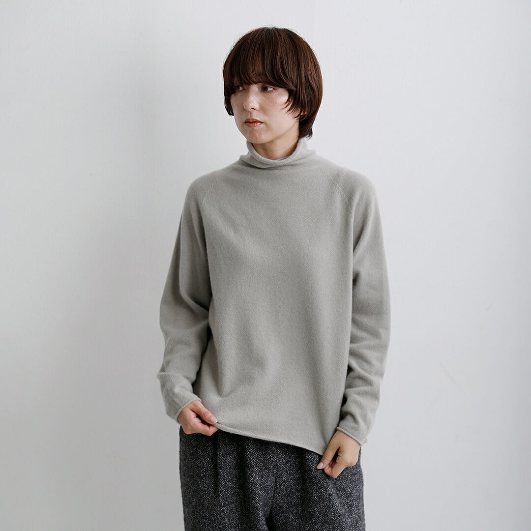 美品 evam eva カシミヤ100% ニットパンツ 近年モデル グレー evam eva エヴァムエヴァ カシミヤ タートルネック プルオーバー