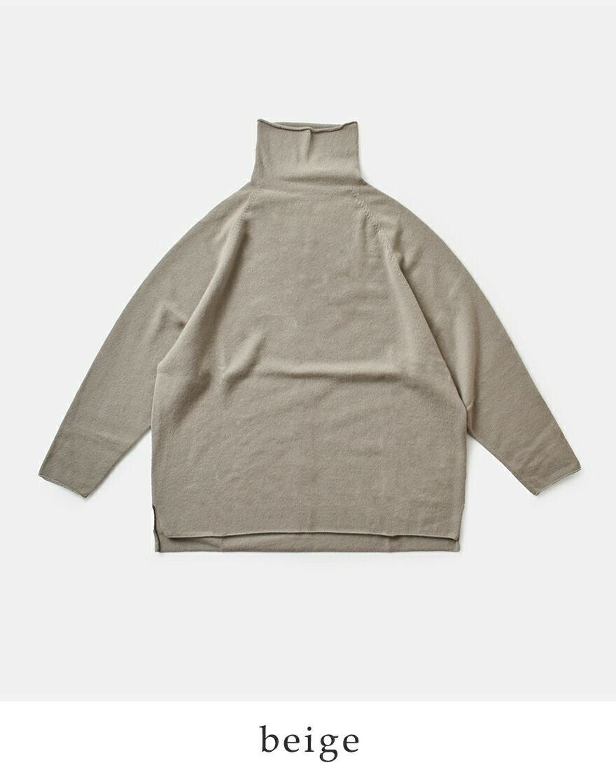 evam eva エヴァムエヴァ カシミヤ タートルネック プルオーバー