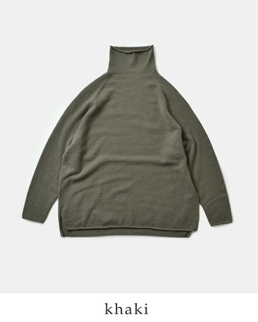 evam eva エヴァムエヴァ カシミヤ タートルネック プルオーバー