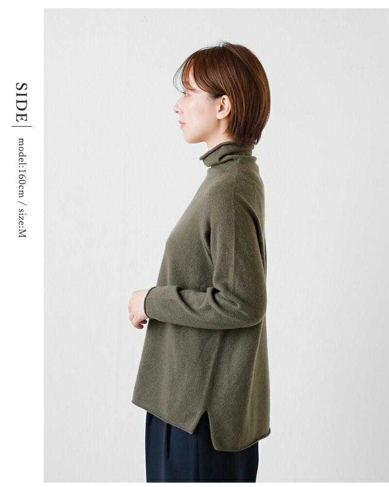 evam eva エヴァムエヴァ カシミヤ タートルネック プルオーバー evam eva エヴァムエヴァ カシミヤ タートルネック プルオーバー