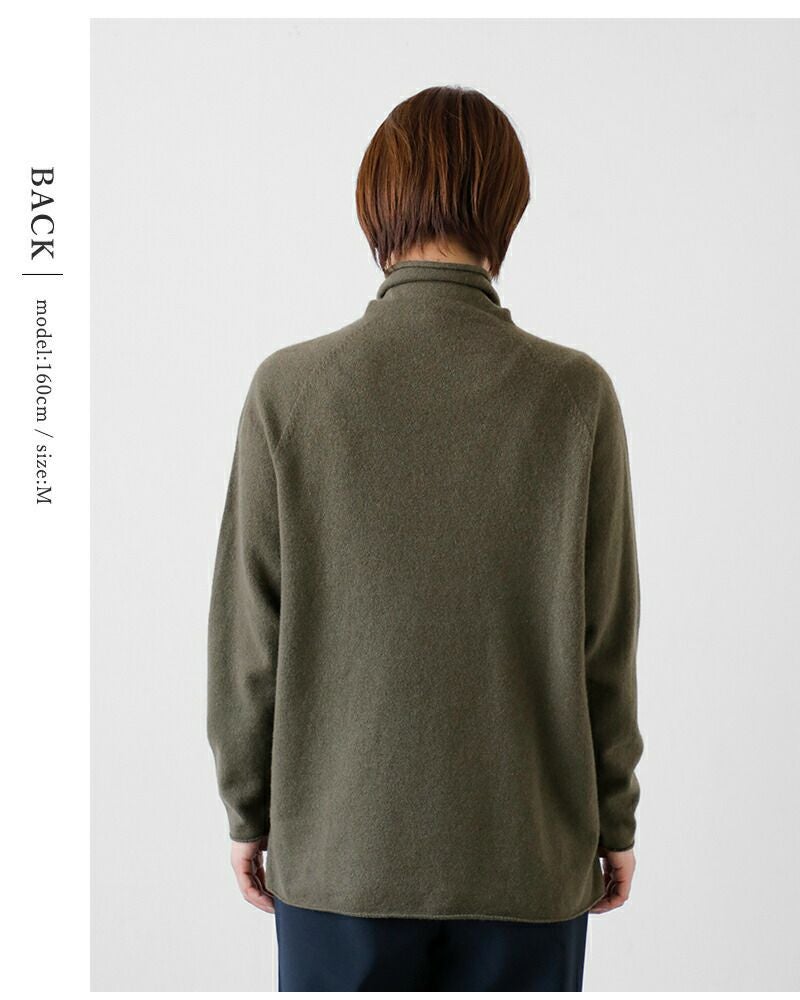 evam eva エヴァムエヴァ カシミヤ タートルネック プルオーバー