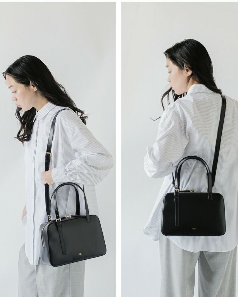 クーポン対象】A.P.C. アー ペー セー レザー ボックス ショルダー