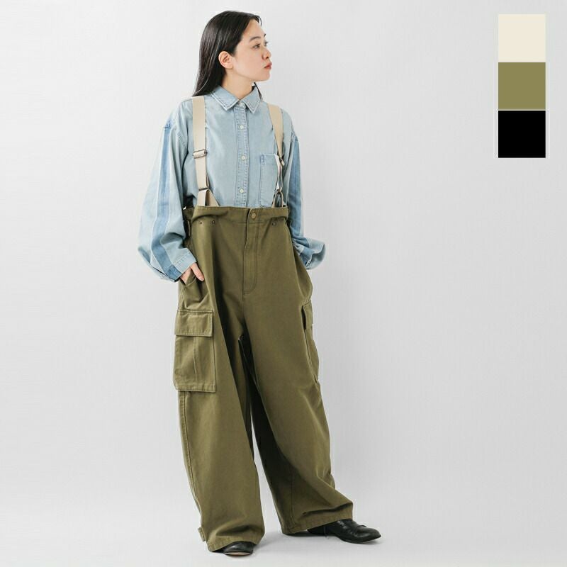 Johnbull ジョンブル コットン オーバーサイズ MIL サロペット
