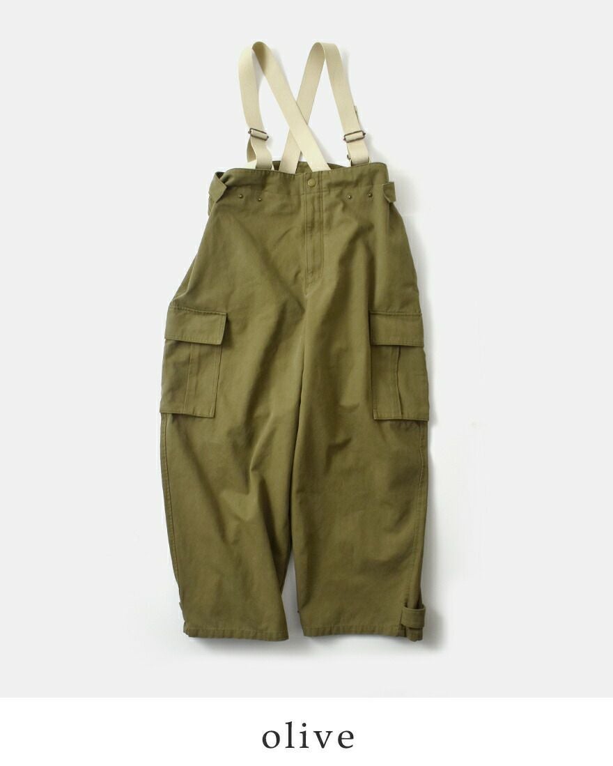 Johnbull ジョンブル コットン オーバーサイズ MIL サロペット