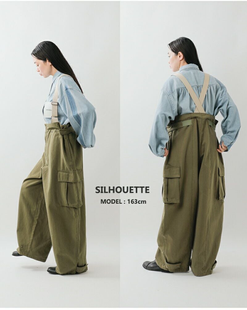 Johnbull ジョンブル コットン オーバーサイズ MIL サロペット
