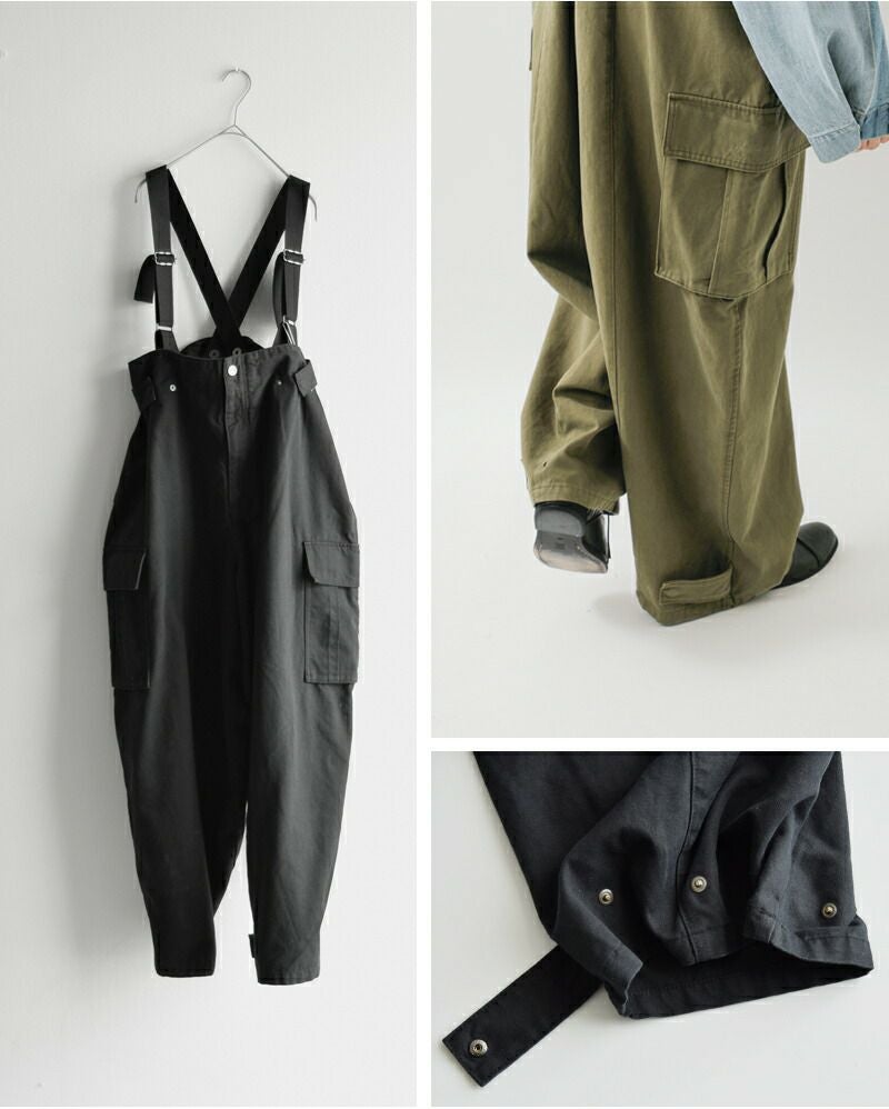 Johnbull ジョンブル コットン オーバーサイズ MIL サロペット