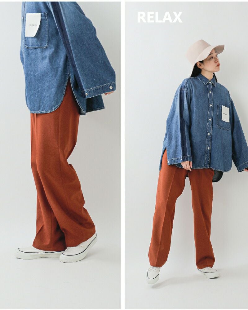 40%OFF】Johnbull ジョンブル ウールライク ピンタック ワイド