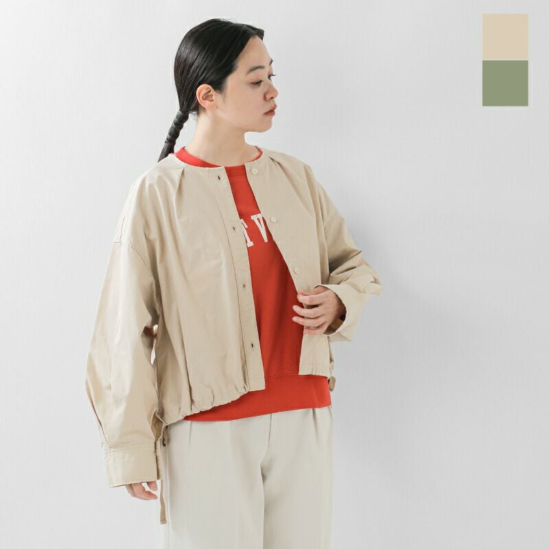 クーポン対象】【40%OFF】Johnbull ジョンブル MIL ノーカラー シャツ
