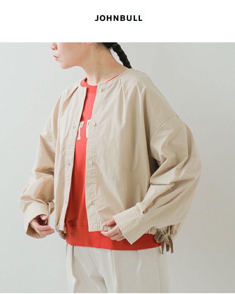 40%OFF】Johnbull ジョンブル MIL ノーカラー シャツ ブルゾン