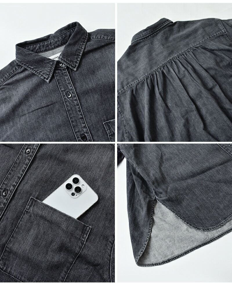 30%OFF】Johnbull ジョンブル ライトデニム オーバー ライン シャツ