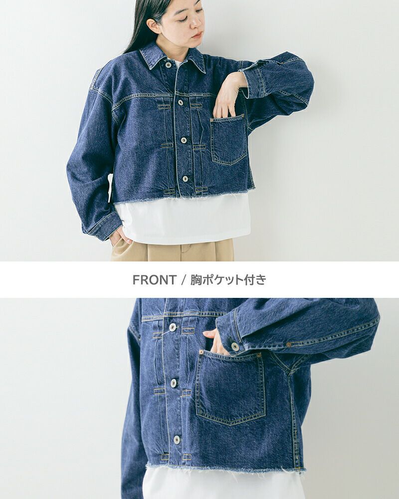 Johnbull ジョンブル デニム フレイド トラッカー ジャケット jl254l01