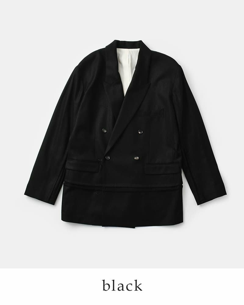 20%OFF】JUN MIKAMI ジュンミカミ ウール フラノ ダブル ジャケット