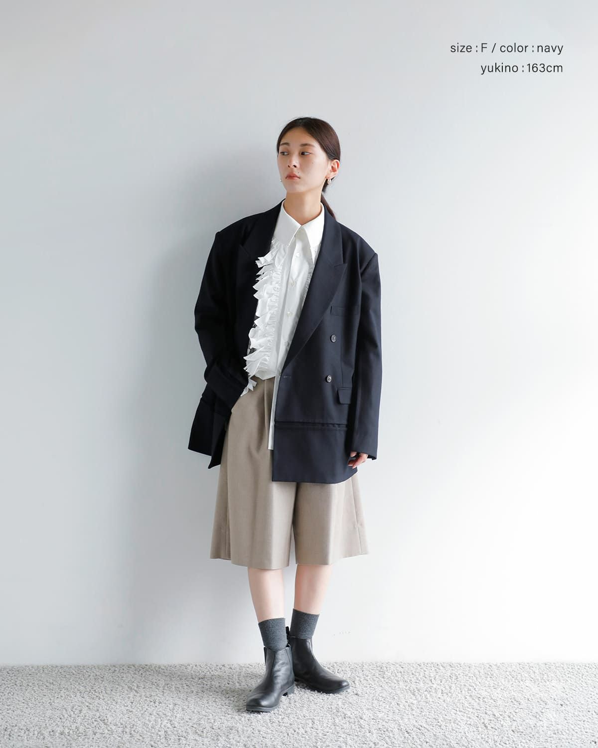 20%OFF】JUN MIKAMI ジュンミカミ ウール フラノ ダブル ジャケット