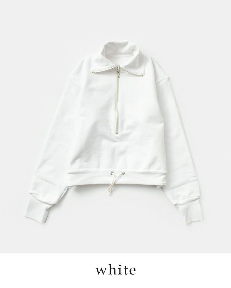 20%OFF】JUN MIKAMI ジュンミカミ コットン ハーフジップ スウェット