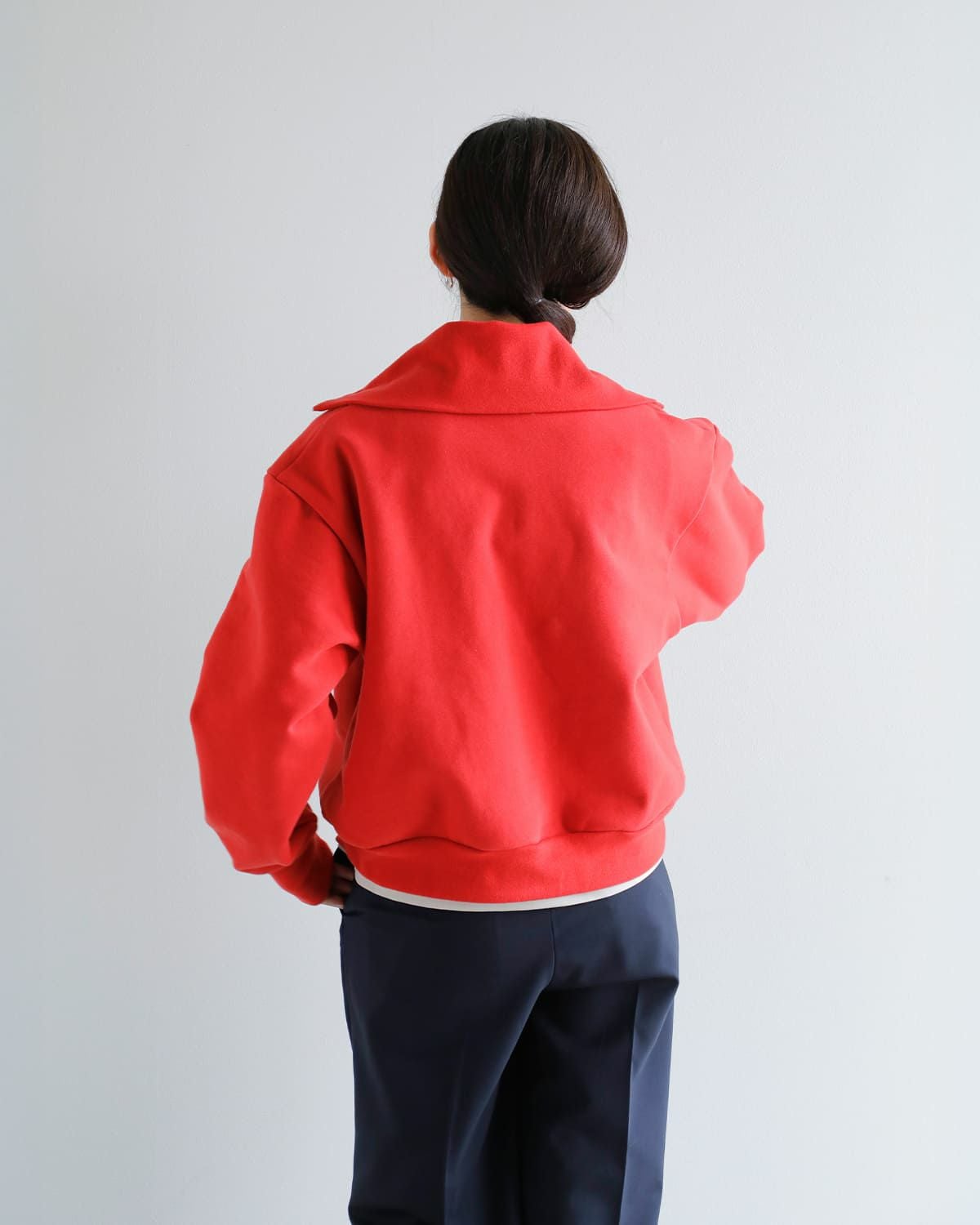 40%OFF】JUN MIKAMI ジュンミカミ コットン ハーフジップ スウェット