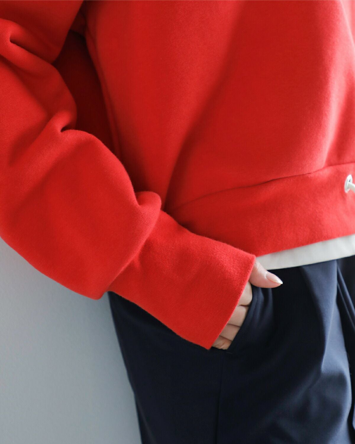 50%OFF】JUN MIKAMI ジュンミカミ コットン ハーフジップ スウェット