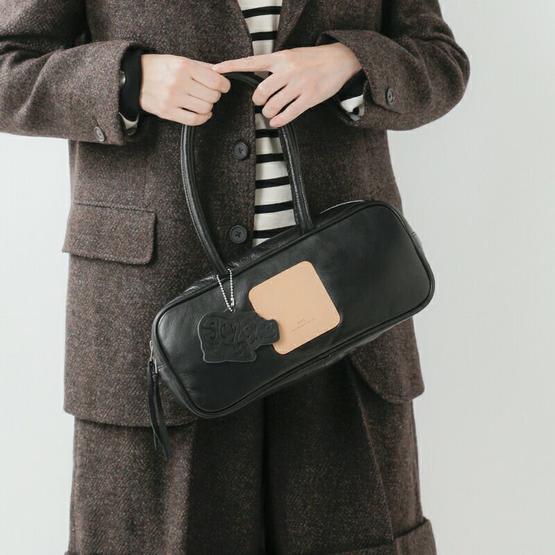 Scye サイ ソフトレザーパファー ミニボストンバッグ “Soft Leather