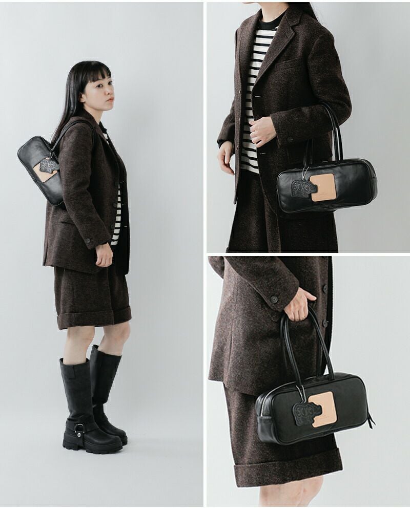 Scye サイ ソフトレザーパファー ミニボストンバッグ “Soft Leather