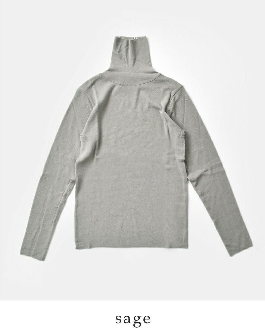 evam eva エヴァムエヴァ ウール タートルネック プルオーバー