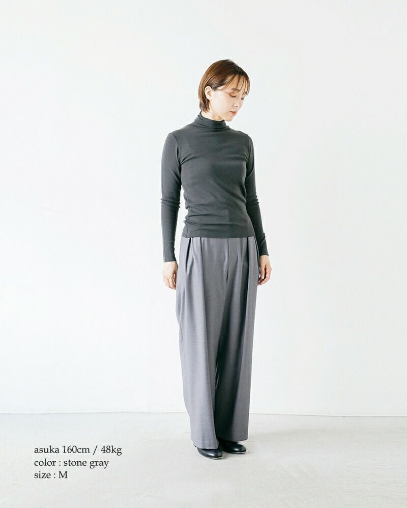evam eva エヴァムエヴァ ウール タートルネック プルオーバー