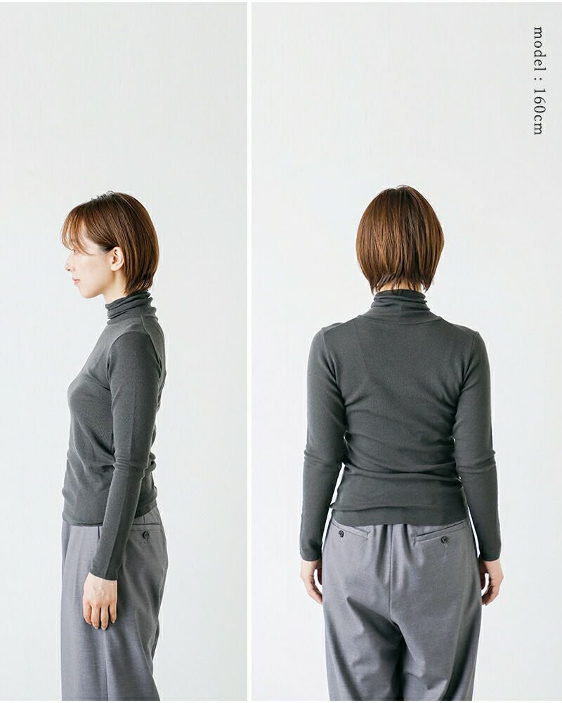 evam eva エヴァムエヴァ ウール タートルネック プルオーバー