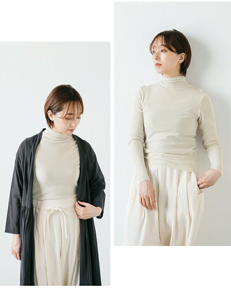 evam eva エヴァムエヴァ ウール タートルネック プルオーバー