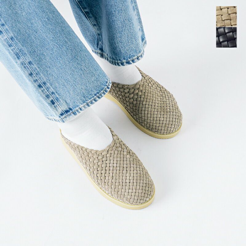 molle shoes モールシューズ メッシュレザー モックシューズ “WOVEN