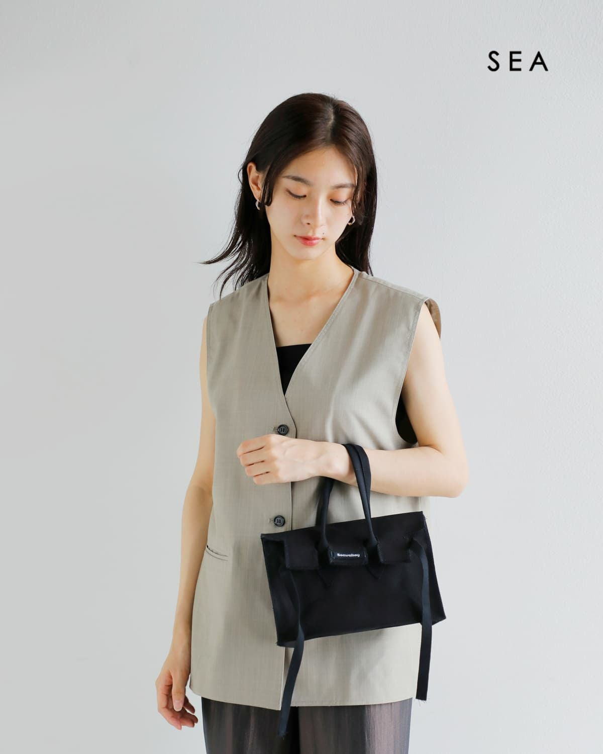 3こ1】【50%OFF】SEA シー キャンバス パロディー バッグ Sサイズ
