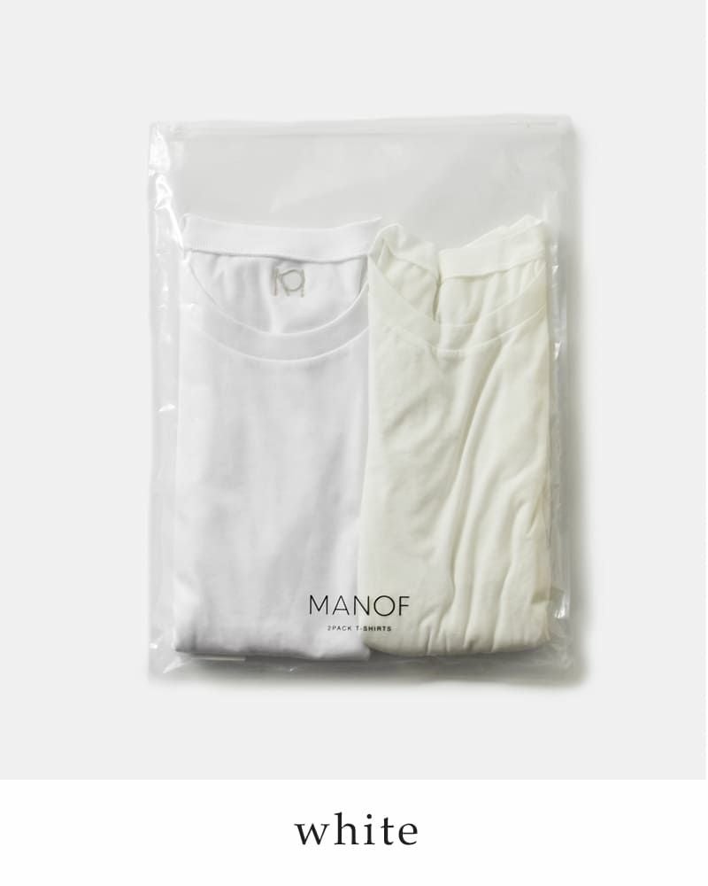 MANOF マノフ 2タイプ ロゴ パック Tシャツ 89105-1062-ms レディース
