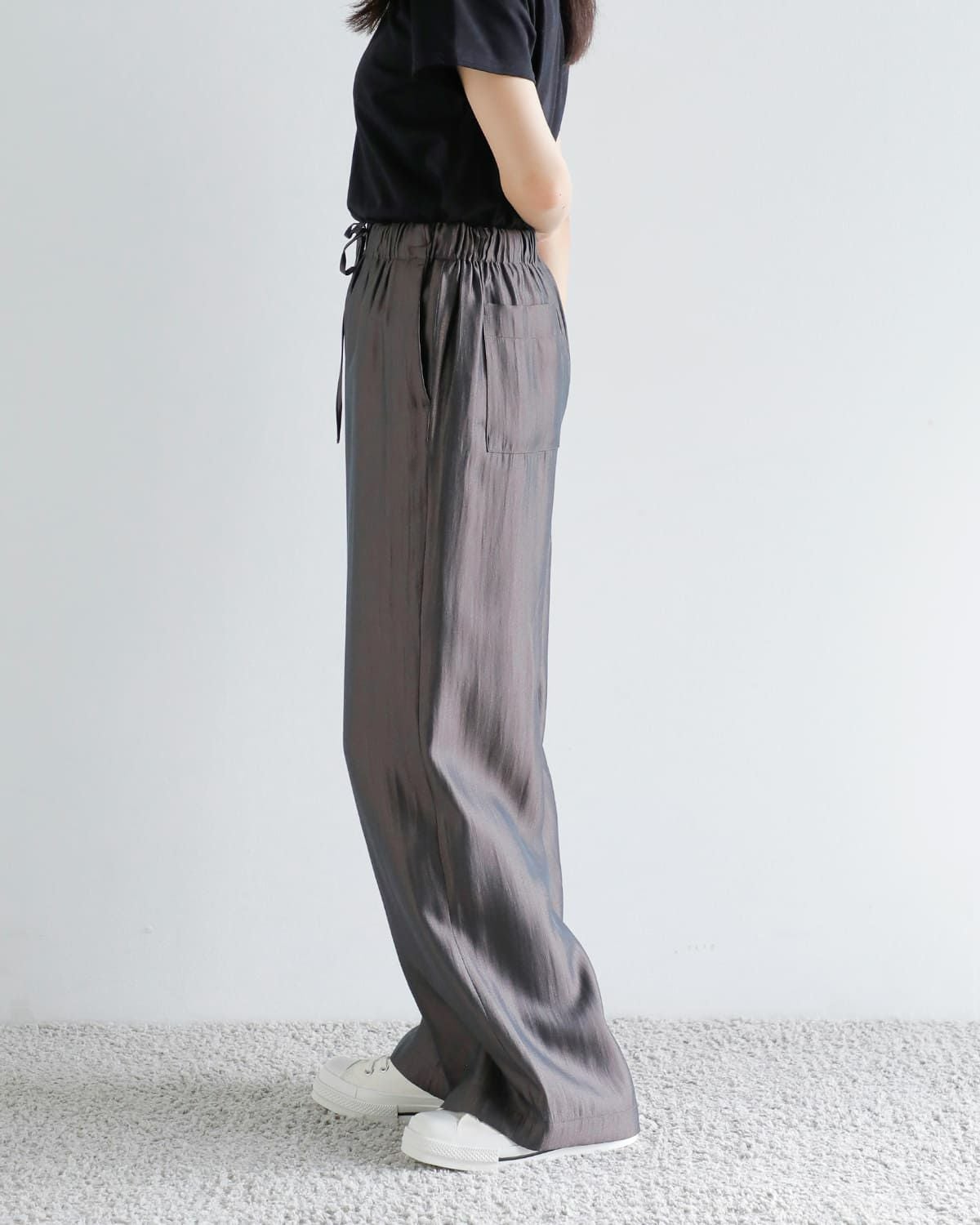 MANOF マノフ グリッター リラックス パンツ 89110-7032-kk レディース