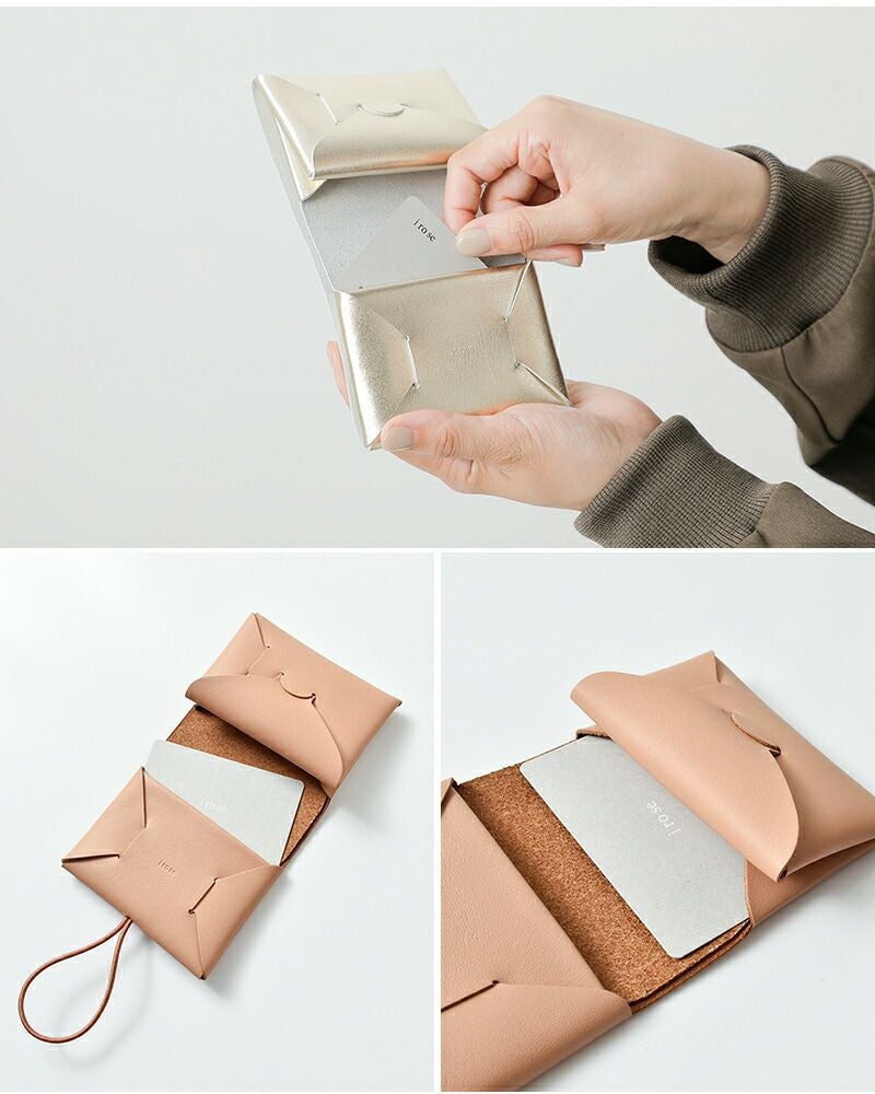 irose イロセ カウレザー シームレス ミニウォレット“SEAMLESS MINI