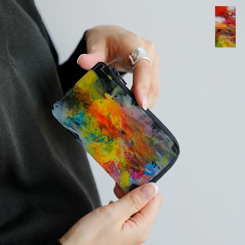macromauro  マクロマウロ　財布　美品 macromauro マクロマウロ high paint wallet -only palm maison ジップ
