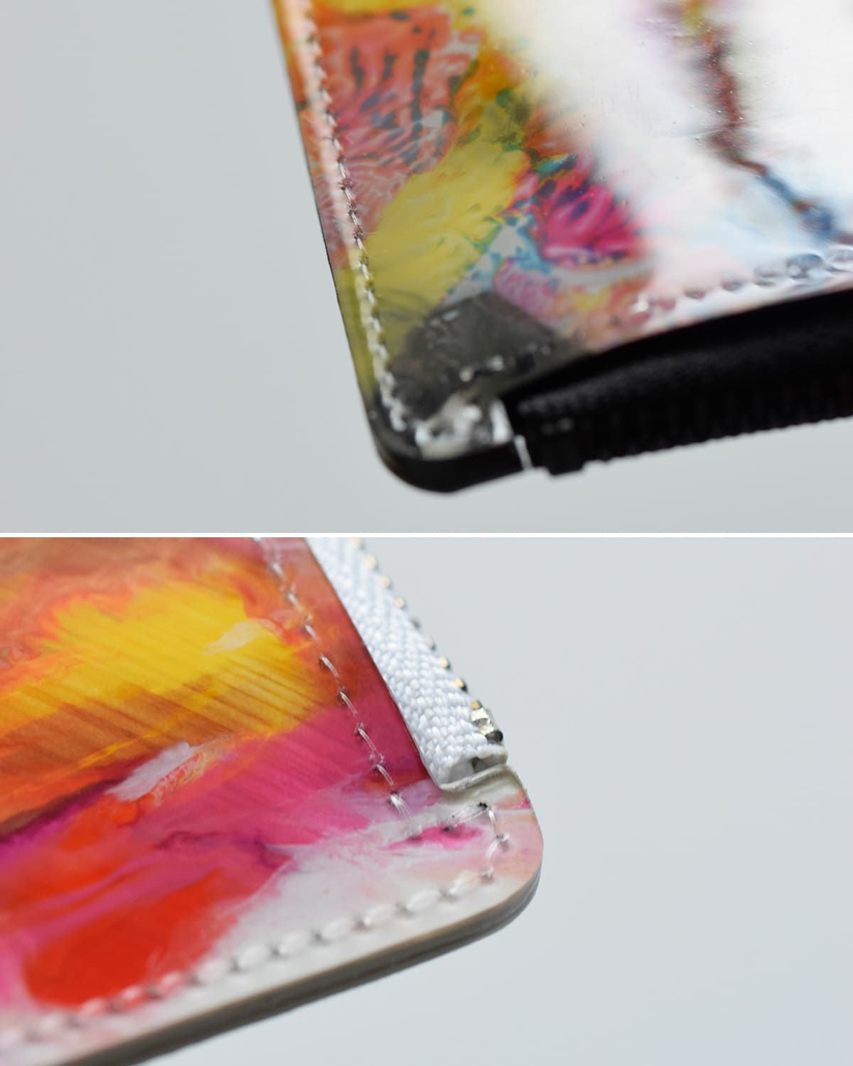 macromauro マクロマウロ L字型 ジップ ペイント パース “L-PURSE” l