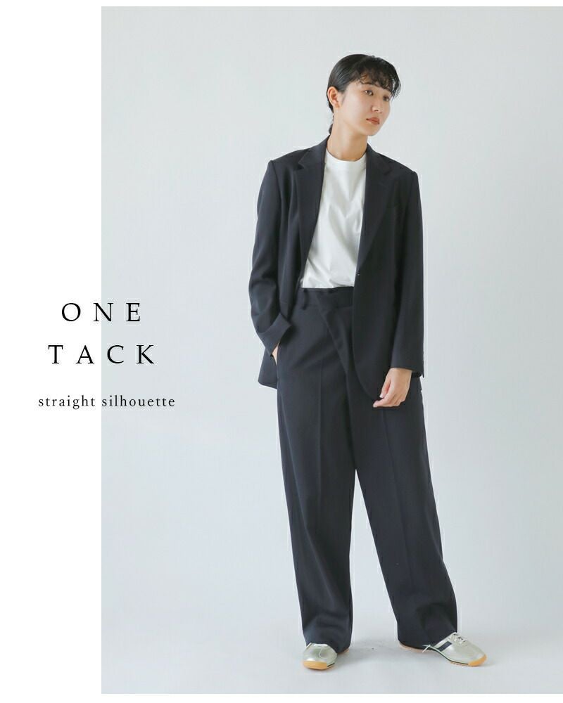 40%OFF】YLEVE イレーヴ ウールトリコチン タック トラウザー パンツ