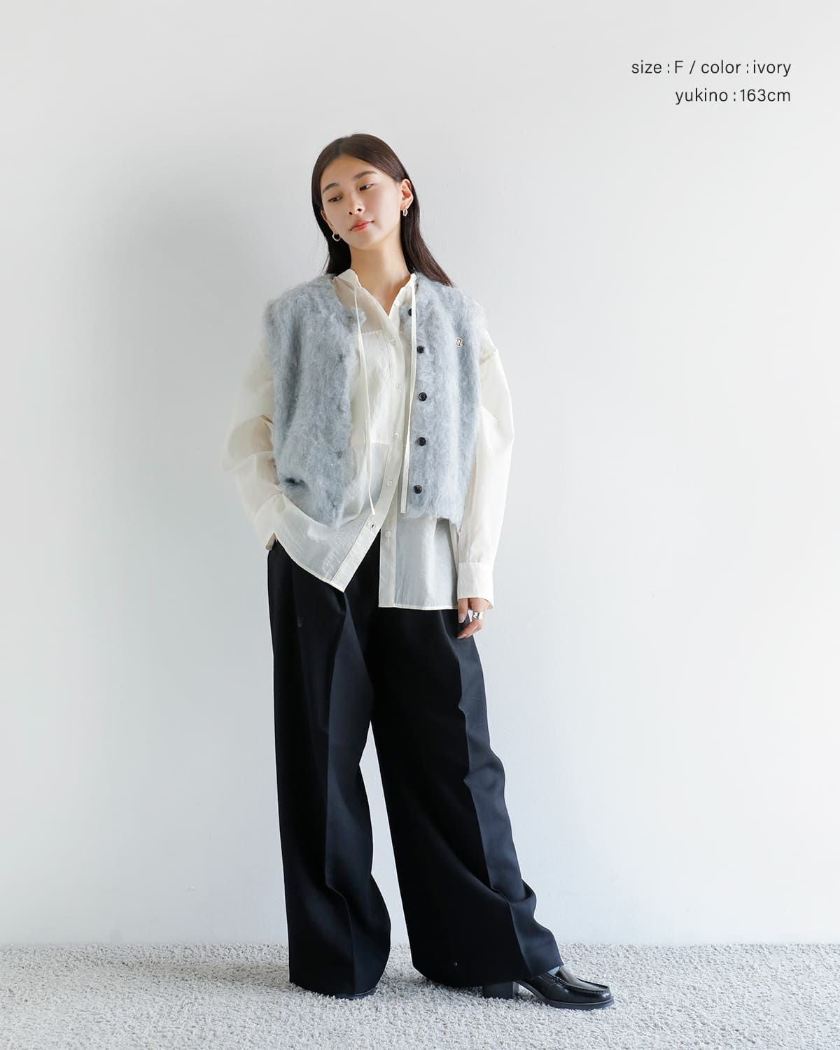 クラネ　シアーシャツ 松本恵奈のMUST BUY- 先行予約会で好評だった“W FACE SHEER SHIRTをご