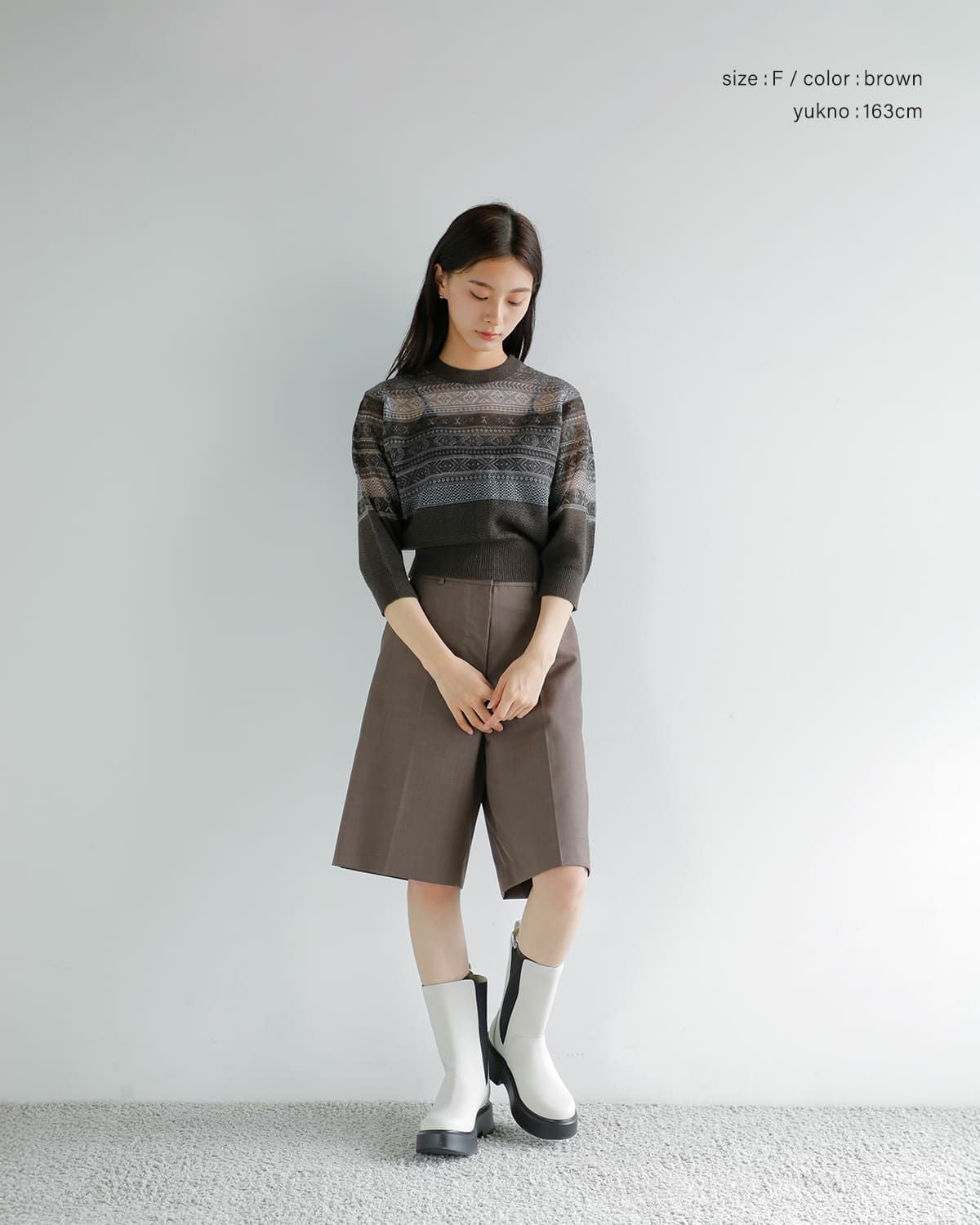 20%OFF】JUN MIKAMI ジュンミカミ ウール モヘア フェアアイル ニット