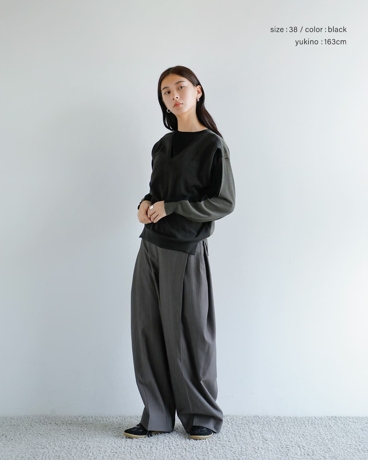 beautiful people ビューティフルピープル 21AW ダブルエンドコットンアランプルオーバーニットトップス 1145210008 ブラック 36 broccoli alan knitting pullover - beautiful people (ビューティフル